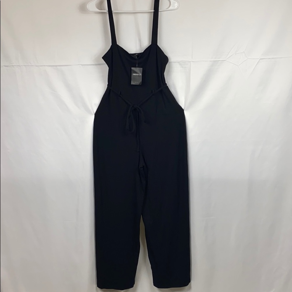 Forever 21 size large black jumpsuit